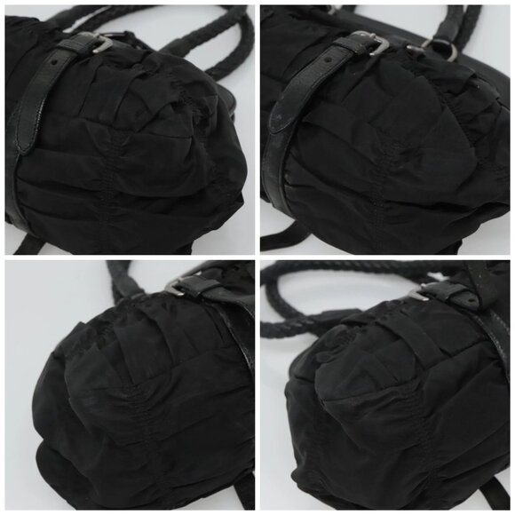 PRADA Shoulder Bag Nylon Black Auth SW793 - Picture 14 of 16